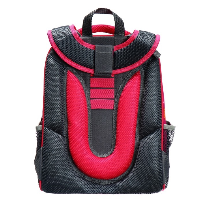 Рюкзак каркасный школьный 38 х 30 х 16 см, эргономичная спинка, Stavia "Йорки", розовый