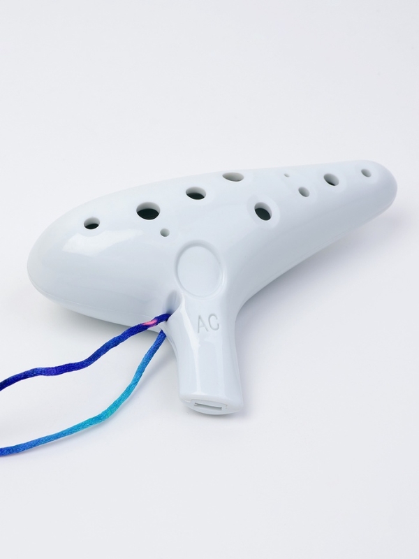 Окарина Music Life 12 отверстий, белая, 14,8 х 9,2 х 4,6 см