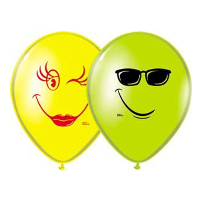 Шар латексный 14" &laquo;Улыбка&raquo;, набор 50 шт., цвета МИКС