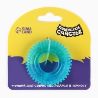 Игрушка для собак жевательная светящаяся в темноте &laquo;Шина&raquo;, 7 х 7 см