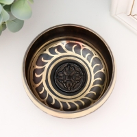 Поющая чаша металл "Иероглифы" с резонатором 4,5х9,5х9,5 см Поющая чаша металл "Иероглифы" с резонатором 4,5х9,5х9,5 см