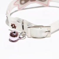 Ошейник "Бантик", 28 х 1 см, ОШ 18-24 см, прозрачный/коричневый Ошейник "Бантик", 28 х 1 см, ОШ 18-24 см, прозрачный/коричневый