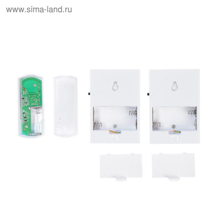 Звонок REXANT RX-5, беспроводной, 2 звонка, 32 мелодии, 100 м, от батареек, белый