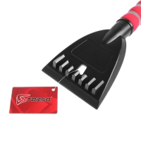 Щетка сметка TORSO, 66 см, со скребком, МИКС