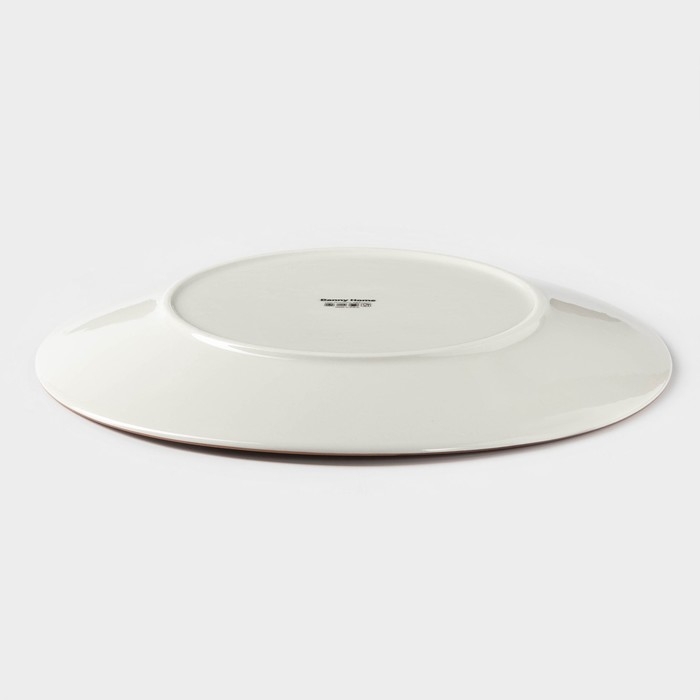 Тарелка керамическая обеденная &laquo;Искушение&raquo;, d=26,5 см, цвет серый