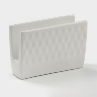 Набор сервировочный фарфоровый BellaTenero, 7 предметов: солонка 100 мл, перечница 100 мл, сахарница с ложкой 350 мл, молочник 310 мл, салфетница, подставка, цвет белый