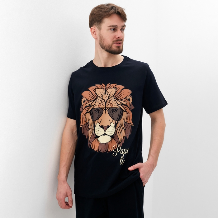 Пижама мужская (футболка и брюки) KAFTAN "Lion" размер 56