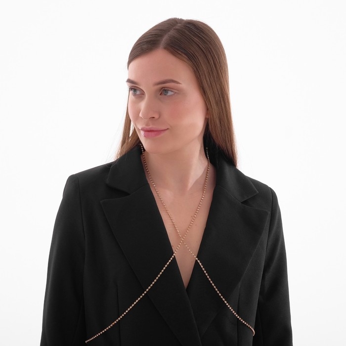 Портупея &laquo;Минимал&raquo; 2 нити, цвет белый в золоте