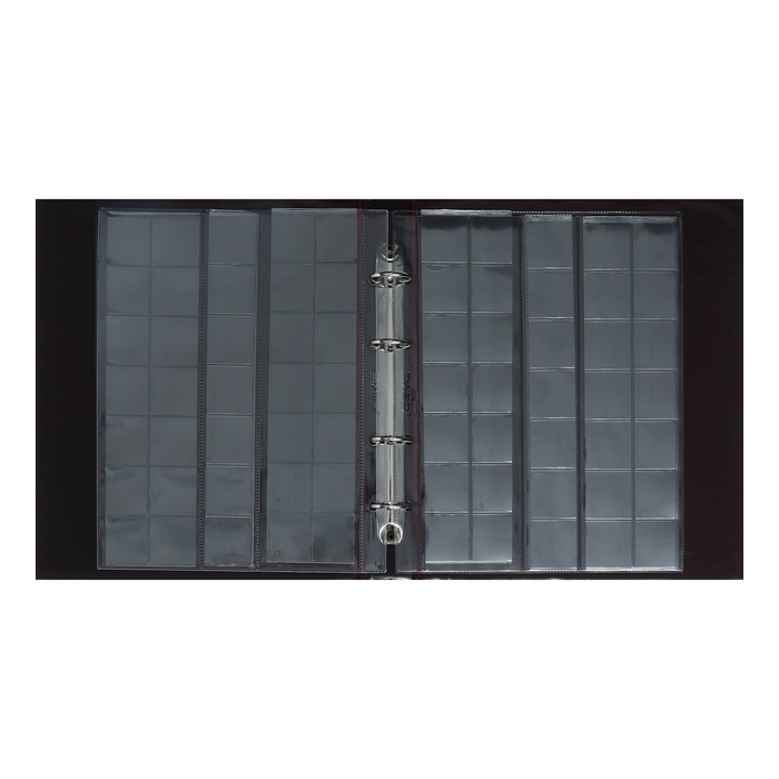 Альбом для монет Альбом для монет "Коллекция", 230 х 270 мм, Optima, 10 скользящих листов, коричневый