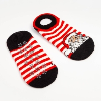 Носки женские махровые укороченные «Дед Мороз», цвет белый, размер 36-39 Носки женские махровые укороченные «Дед Мороз», цвет белый, размер 36-39