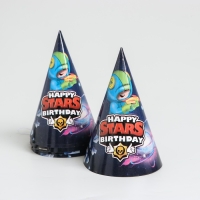 Набор бумажной посуды одноразовый С Днём рождения&raquo;, stars