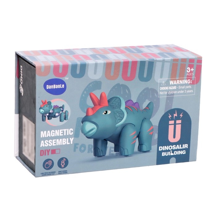Конструктор магнитный &laquo;Дино&raquo;, 7 деталей