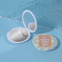 Зеркало складное &laquo;Надписи&raquo;, d = 7,5 см, рисунок МИКС