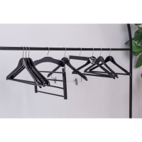 Плечики - вешалки для одежды LaDо́m Bois, 3 шт, с перекладиной, широкие плечики, деревянные сорт А, 44,5&times;1,2&times;23 см