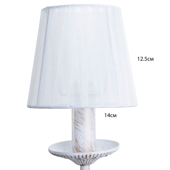 Люстра "Моника" 5хЕ14 40т белый с золотой патиной 60х60х40 см BayerLux