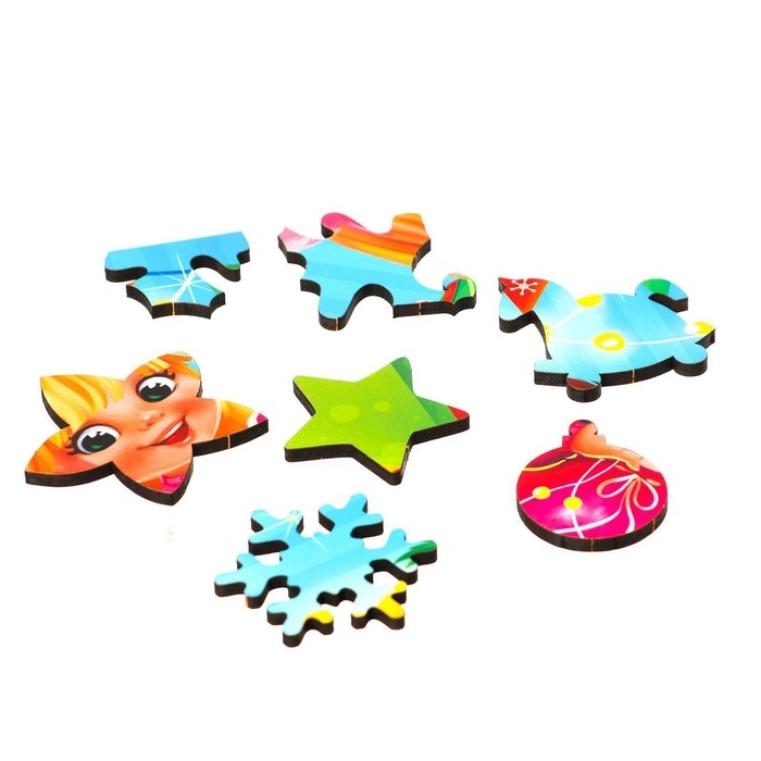 Пазл деревянный &laquo;Новый год! Праздник для ребят&raquo;