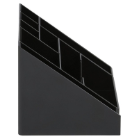 Подставка-органайзер для канцелярии Стамм "Каскад", чёрная