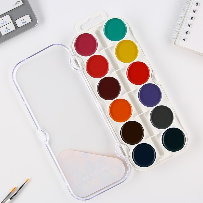 Акварельные краски медовые 24 цвета в пластиковой коробке, без кисти «1 сентября» Акварельные краски медовые 24 цвета в пластиковой коробке, без кисти «1 сентября»