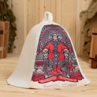 Шапка для бани "Старорусская" принт Шапка для бани "Старорусская" принт