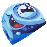 Шапочка для плавания детская ONLYTOP &laquo;Акулёнок&raquo;, тканевая, обхват 46-52 см