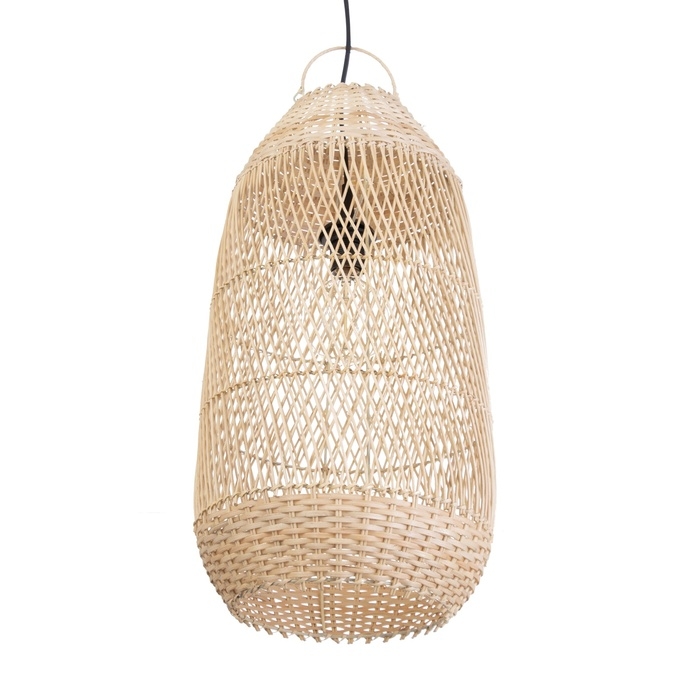 Светильник потолочный из ротанга "Буана" 1х120Вт, Е27, 30х30х60 см