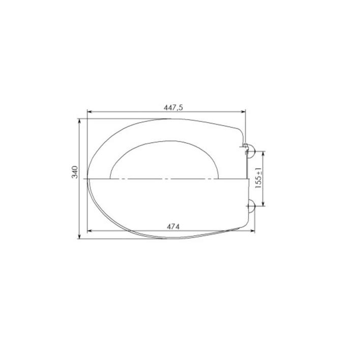 Сиденье для унитаза "Уклад" СУ  73.03.00, для унитазов Элисса, Дачный