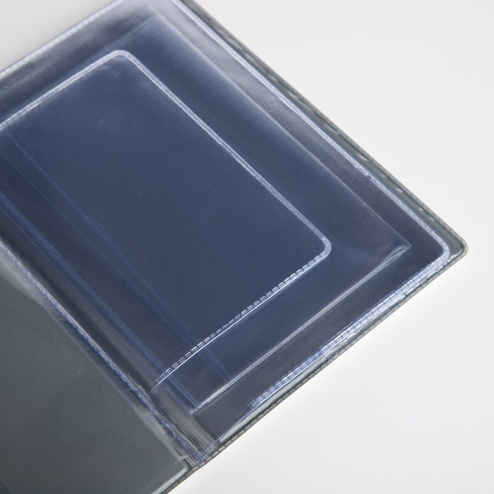 Обложка для автодокументов, цвет чёрный/белый