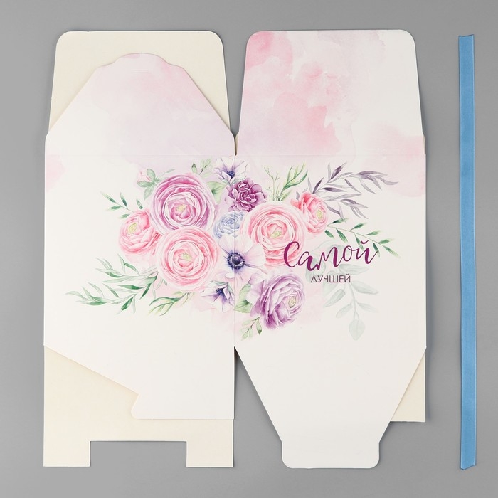 Коробка подарочная складная, упаковка, «Самой лучшей», 18 х 18 х 18 см Коробка подарочная складная, упаковка, «Самой лучшей», 18 х 18 х 18 см
