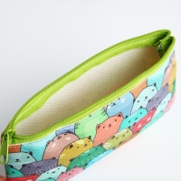 Косметичка на молнии, цвет разноцветный