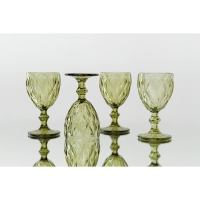 Бокал для вина стеклянный Magistro &laquo;Круиз&raquo;, 250 мл, 8&times;15,3 см, цвет зелёный