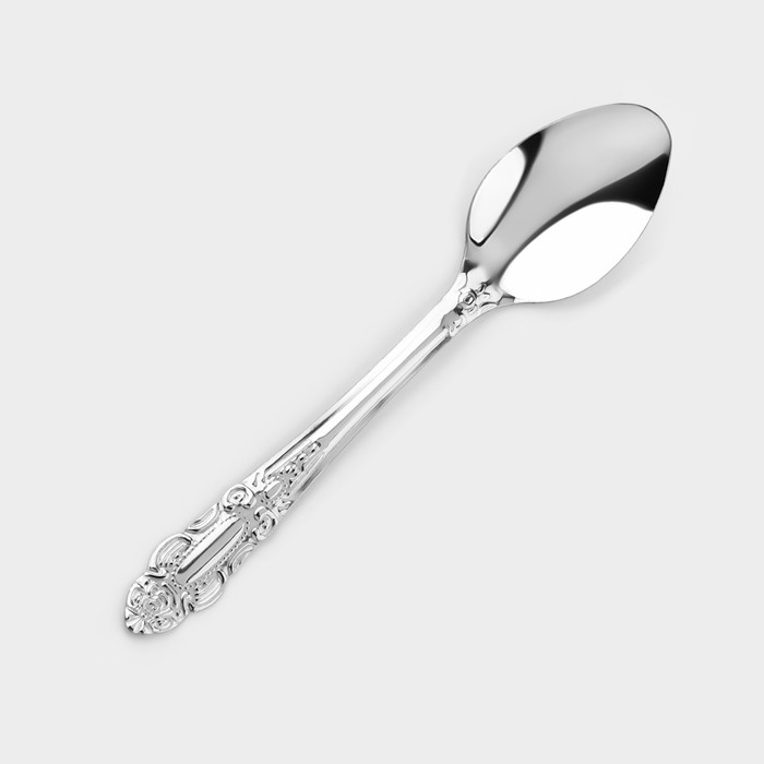 Ложки чайные из нержавеющей стали &laquo;Русиано&raquo;, длина 14 см, 12 шт, цвет серебряный