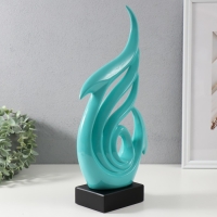 Сувенир керамика "Абстракция. Морские стрелы" бирюзовый 7,5х18,5х41 см