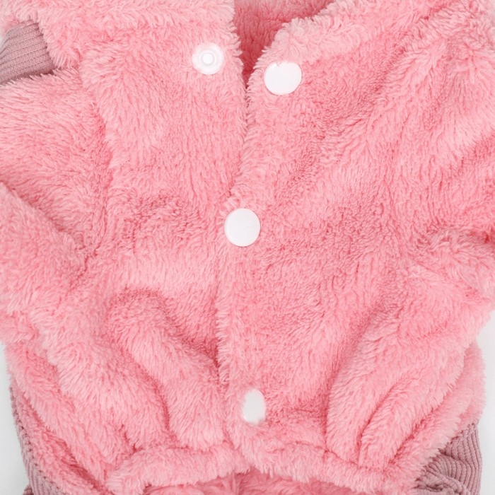 Комбинезон Комбинезон "Love", размер М (ДС 30 см, ОГ 40 см, ОШ 30 см), розовый