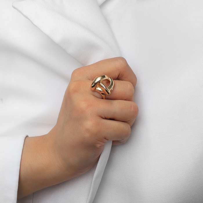 Кольцо металл «Тренд» тройной круг, цвет золото, размер 17 Кольцо металл «Тренд» тройной круг, цвет золото, размер 17