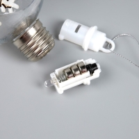 Ёлочный шар &laquo;Снеговик&raquo;, батарейки, 1 LED, свечение тёплое белое