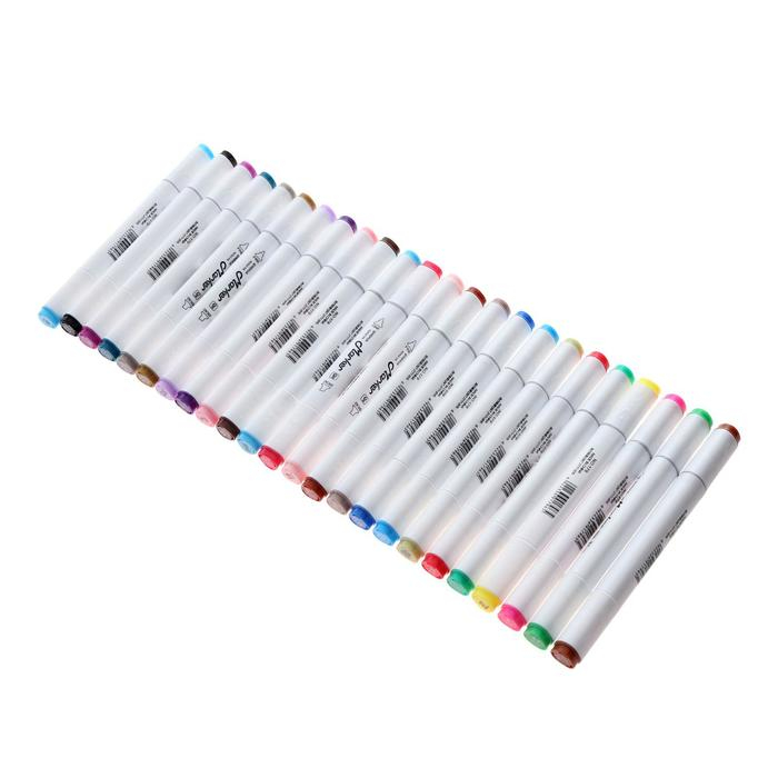 Набор маркеров профессиональных двусторонних 24 штуки/24 цвета