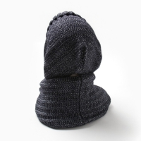 Шапка (Капор) женский, цвет синий, размер 54