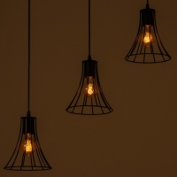 Светильник BayerLux "Чилли" 3хЕ27 40Вт черный 18х50х19-119см