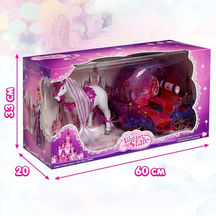 Карета для кукол &laquo;Сказка&raquo;, лошадь ходит