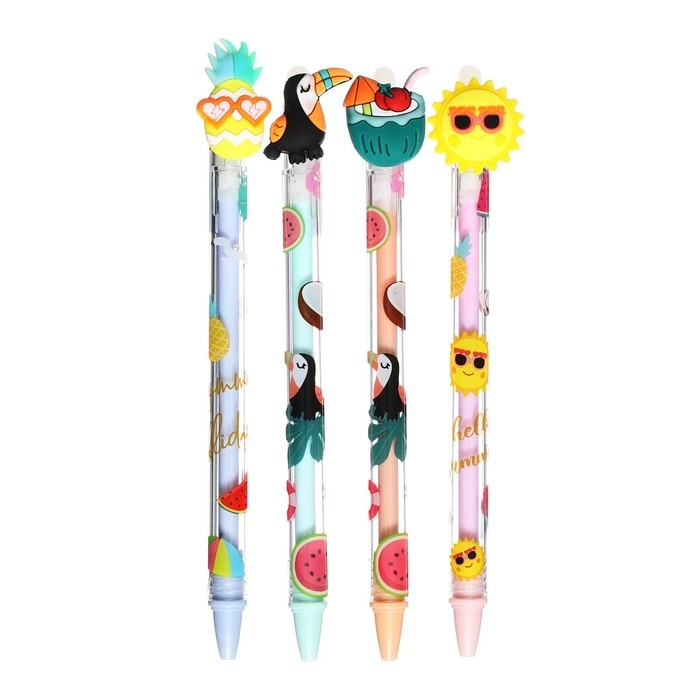 Ручка гелевая-прикол Ручка гелевая-прикол "Лето", МИКС