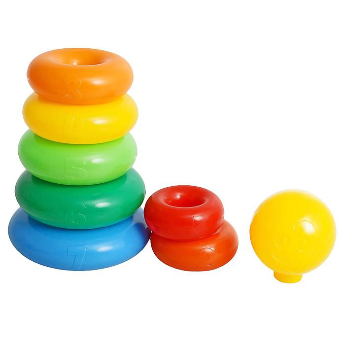Пирамидка «Гигант», 20 колец с шаром Пирамидка «Гигант», 20 колец с шаром