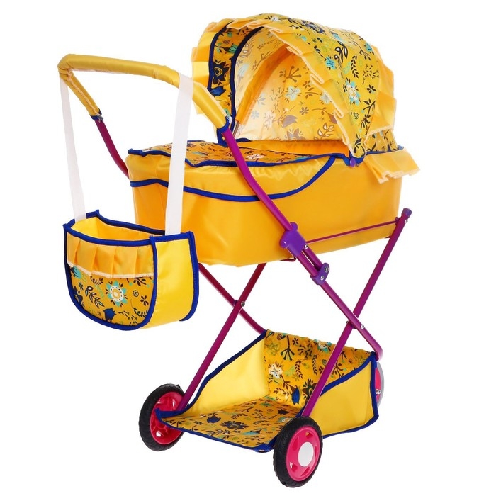 Коляска кукольная № 10, цвета МИКС