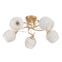 Люстра потолочная Люси 5хE27 40Вт Золото