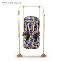 Качели детские напольные &laquo;Ветерок-Люкс&raquo;, бежевый рисунок МИКС