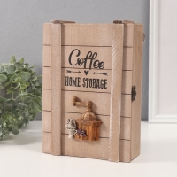 Ключница дерево 6 крючков "Кофемолка" 7х17х24,5 см