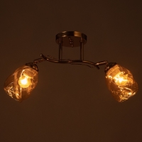 Люстра "Лойс" 2х40Вт Е27 Золото 50х50х22см