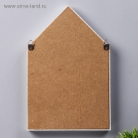 Крючки декоративные дерево "Дом с ключами" белая 24х16х2 см