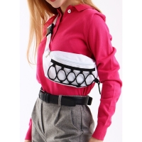 Сумка поясная со шнуровкой, цвет белый Сумка поясная со шнуровкой, цвет белый