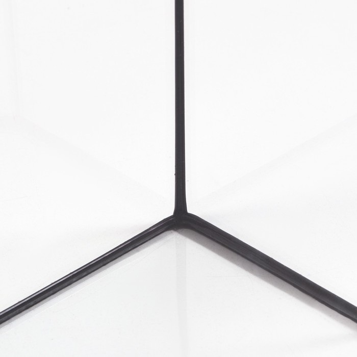 Аквариум "Панорамный" с крышкой, 25 литров, 44 х 18,5 х 31/36,5 см, чёрный