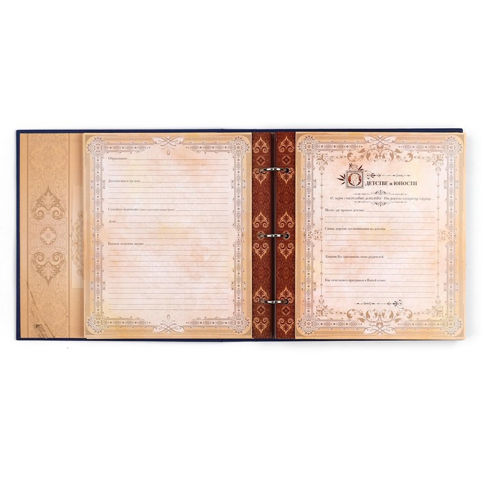 Родословная книга с рамкой под фото &laquo;Родословная книга&raquo;, 50 листов, 21,5 х 23,7 см.